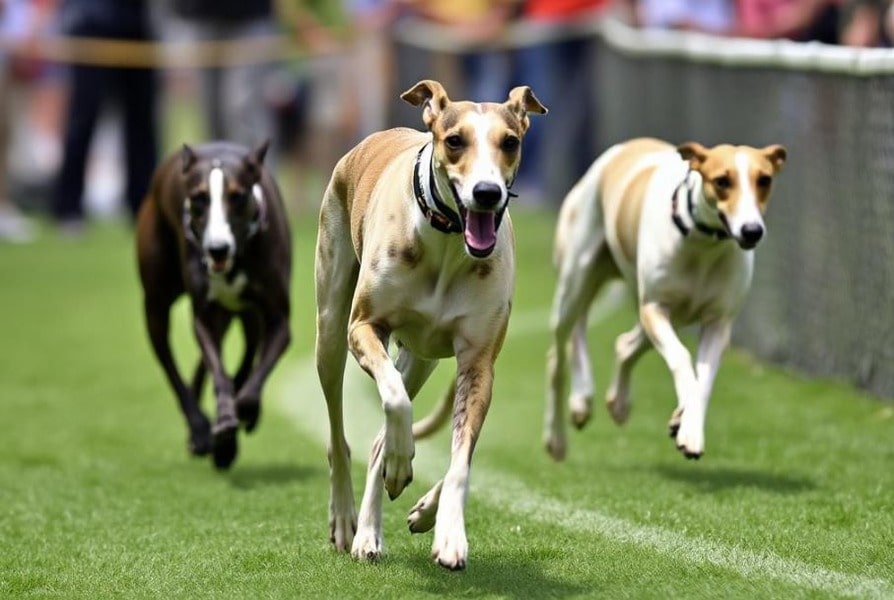 Los galgos participan en carreras de perros